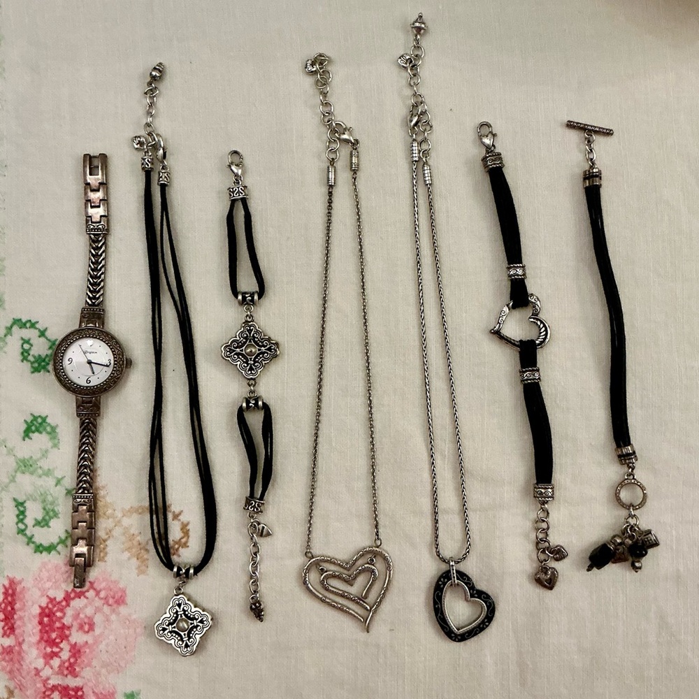 Brighton jewelry bundle of 3 necklaces, 3 bracelets, and 1 watch